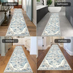 HEBE Hallway Runner Rug 2'8''x12', Washable Non Slip Kitchen Rug Runner | Soft - Image 5