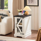 Joaxswe Narrow Night Stand for Small Spaces, Farmhouse Side End Table - Image 7