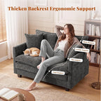Loveseat Sofa Cloud Sofa Couch 50'', Modern Loveseats 2 Seat Couch 27" Deep Seat - Image 5