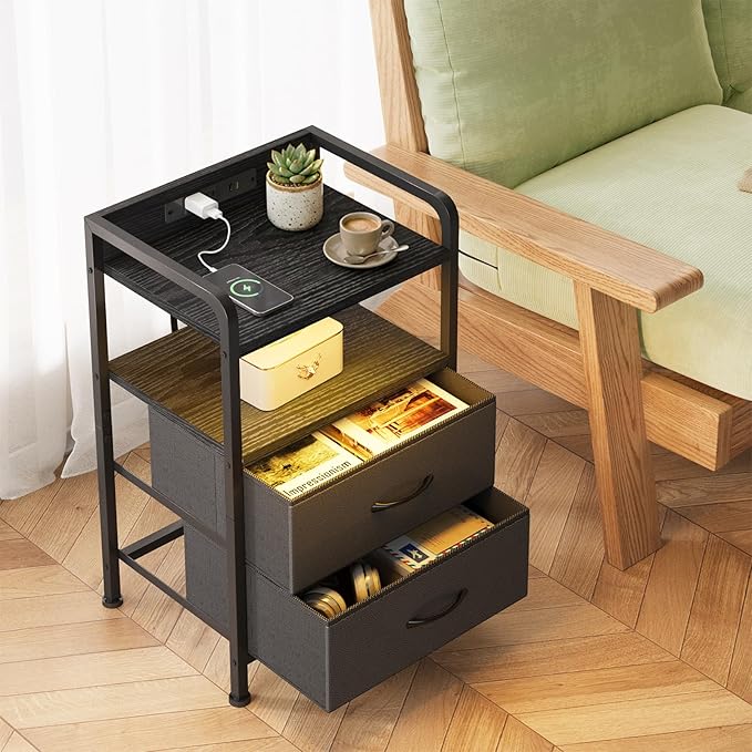 Fixwal Night Stand for Men Bedroom - Image 2