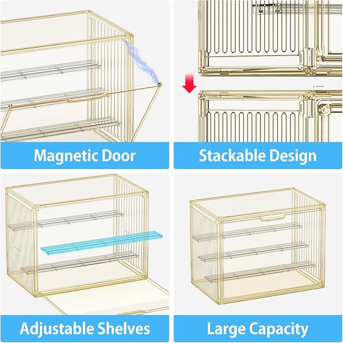 Clear Yellow Acrylic Figure Display Case - Image 7