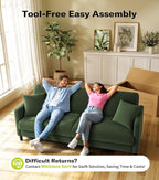 Welzona 83" Couches for Living Room, Teddy Sofa Couch, Comfy Sofas for Living - Image 6