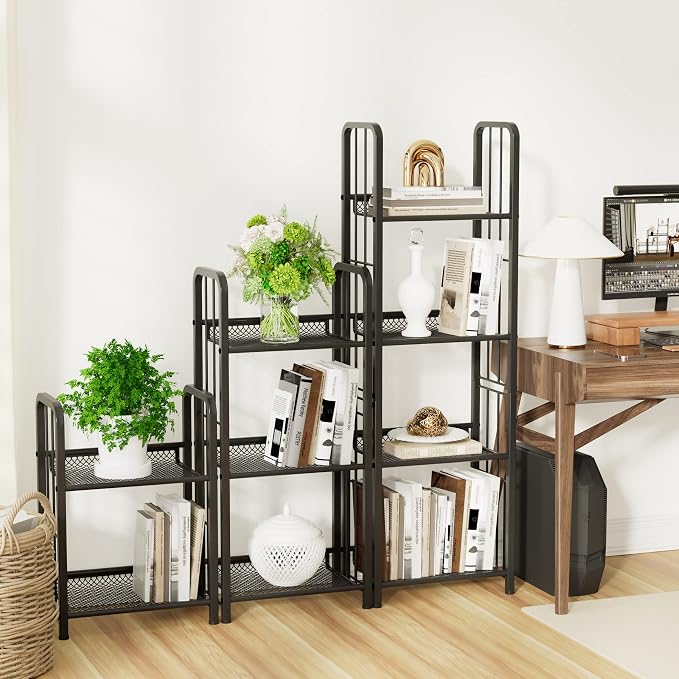 Bookshelf Vertical Storage Freestanding Storage Stand - Image 5