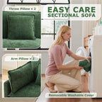 78” Modular Sectional Sofa, L Shaped Cloud Couch - Image 7