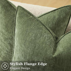 decorUhome Summer Couch Euro Sham Throw Pillow Covers 24x24 Set of 2, - Image 2