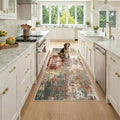 RELEANY Washable Runner 3'x7' Abstract Area Rug by RELEANY