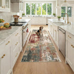 RELEANY Washable Runner 3'x7' Abstract Area Rug by RELEANY