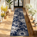 Findosom Hallway Runner Rug 2x10, Non Slip High-Low Textured Floral Washable - Image 6