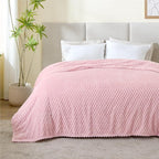 BEDELITE Pink King Blanket for Bed, Soft Cozy Gifts for Women, 108 * 90 | 3D - Image 2