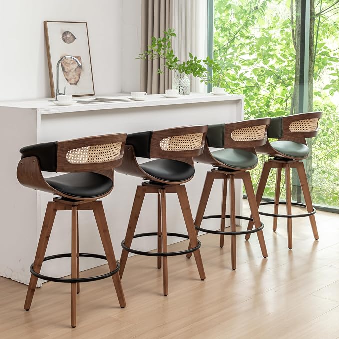 Set of 1 Rattan bar stool1 - Image 5