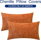 CaliTime Fall Decorative Throw Pillow Covers 26 X 16 Inches Burnt Orange | Pack - Image 6