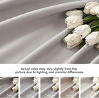 MIULEE Cobblestone Back Tab Blackout Curtains 52x108 Inch Long 2 Panels Set | - Image 7