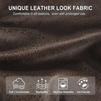 ANARACHON Leather Look Recliner Couch Cover, 8-Pieces Stretch Recliner Sofa - Image 4
