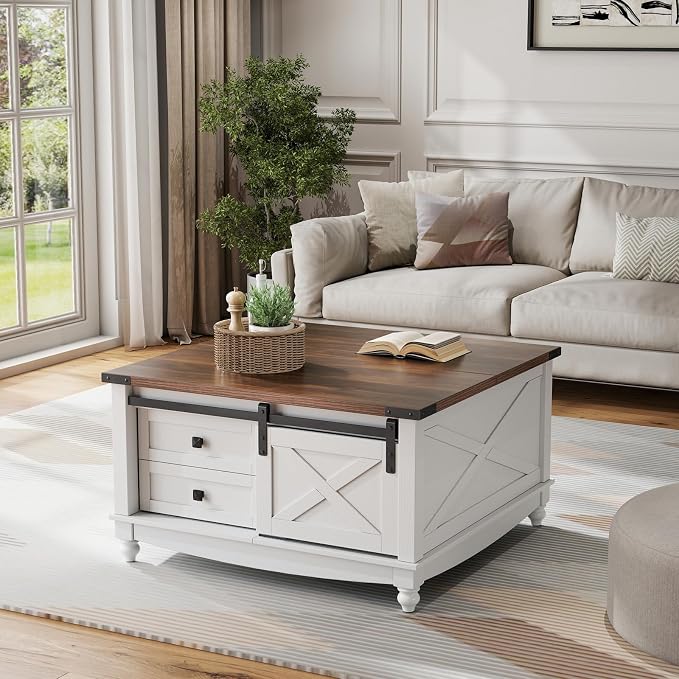 ALLSTAND 31.5" Lift Top Coffee Table - Image 7