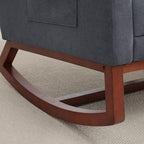 HCHAIRH Nursery Rocking Chair, Wingback Rocking Chair Nursery - Image 9