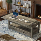 Rolanstar Coffee Table, 47.2" Lift Top Coffee Table - Image 2
