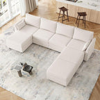Huatean Home Modular Sectional Sofa, 7 Seat Modular Couch by huateanhome