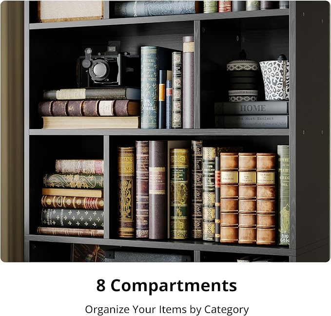 IRONCK Book Shelf, Tall Bookshelf - Image 5