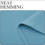 NICETOWN Kitchen Curtains, Short Blackout Drapes, Teal Blue, Thermal Insulated - Image 6