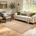 3x5 Beige Solid Area Rug Washable Non-Slip Soft Thin by Unknown