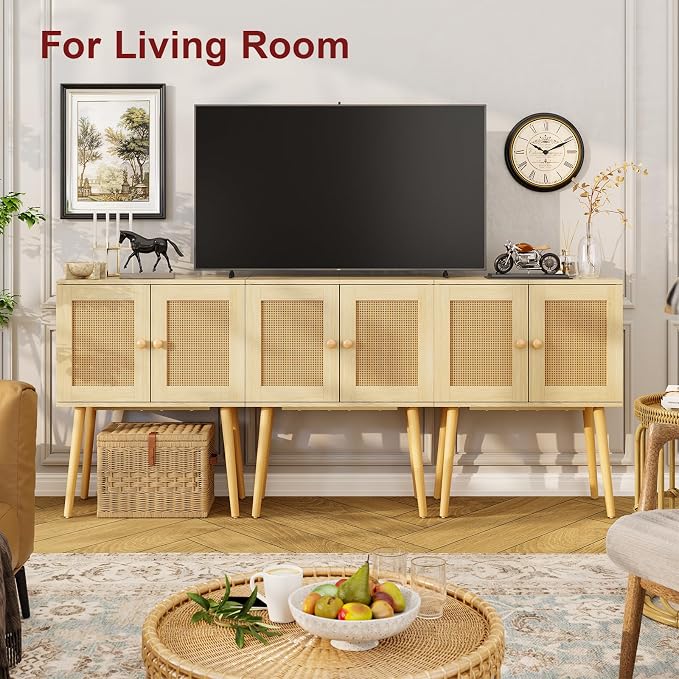 Sideboard Buffet Kitchen Storage Cabinet, Small Coffee Bar Cabinet - Image 6