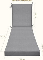 Honeycomb Outdoor Chaise Lounge Cushion - Image 2