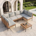 Aoxun 7-Piece Patio Furniture Set, Wicker Outdoor Furniture by Aoxun