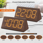 DreamSky Wooden Digital Alarm Clocks - Image 4