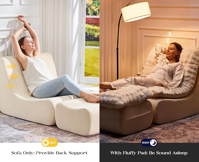 Hobestluk Sofa Couch Foam Sofa for Small Spaces Comfy Sofas - Image 7