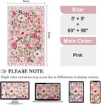 DUKINO 5x8 Area Rug for Bedroom, Soft Floral Washable Rug Non Slip, - Image 2