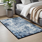Rugflix 2x4 Entrance Rugs, Washable Navy Blue Dark Entry Small Rug | Machine - Image 3