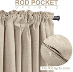 Linen Textured Total Blackout Curtains - Image 4