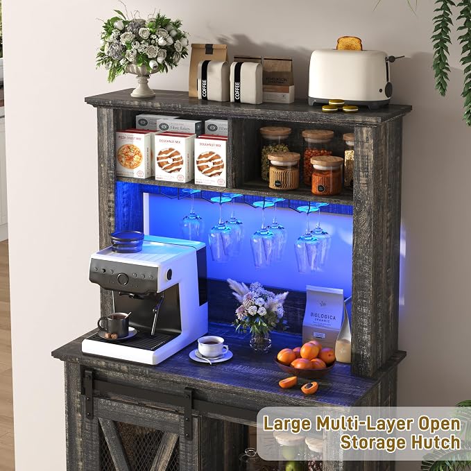 31.5" Wide Farmhouse Coffee Bar Cabinet - Image 4