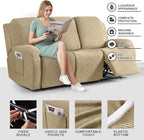 Timeles Recliner Covers for 3 Seater Reclining Couch Covers Sofa Slipcover - Image 3