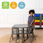 ECR4Kids Bentwood Table and Curved Back Chair Set, Kids Furniture - Image 5