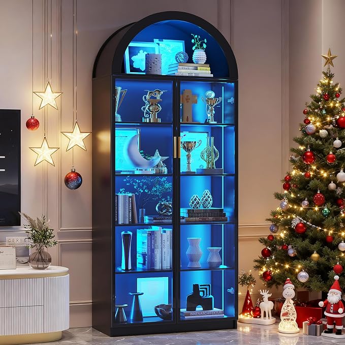 FREDEES Arched Display Cabinet by FREDEES