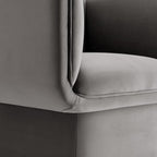 Modway Tate Performance Velvet Accent Chair in Storm Gray - Image 9