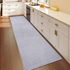 Hallway Runner Rug Extra Long Kitchen Runner Washable Gray 2x8 ft | Boho Woven - Image 3