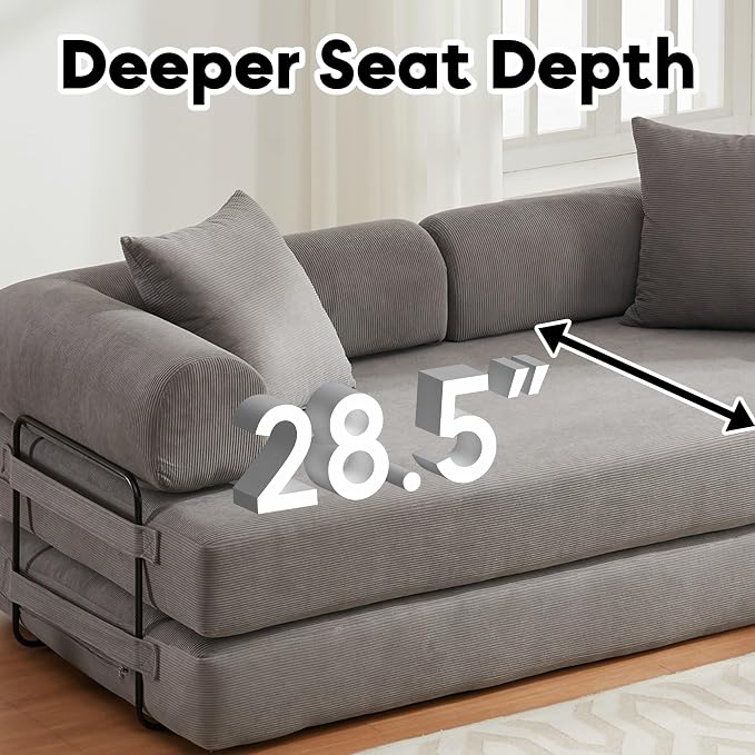 ZEIINPA Convertible Sleeper Sofa Bed - Image 3