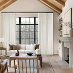 Natural Pinch Pleated Linen Blackout 105 Inch Curtains 2 Panels - Image 7
