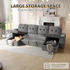Modular Sectional Sleeper Sofa Bed, Couches - Image 5