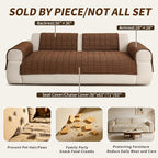 Velvet Couch Covers for Sectional Sofa Washable, Non-Slip L Shaped Sectional - Image 4