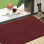 OLANLY Dog Door Mat for Muddy Paws 47x32, Super Absorbent Chenille Mud Mat | by OLANLY
