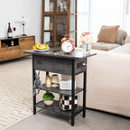 Yoobure End Table with Charging Station, Flip Top Side Table with USB Ports and - Image 8