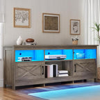 YITAHOME TV Stand for 80/75/70 Inch TVs, Farmhouse Entertainment Center - Image 3