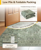RELEANY Washable Area Rug, Runner 3'x6', Water Repellent, Pet Friendly - Image 5