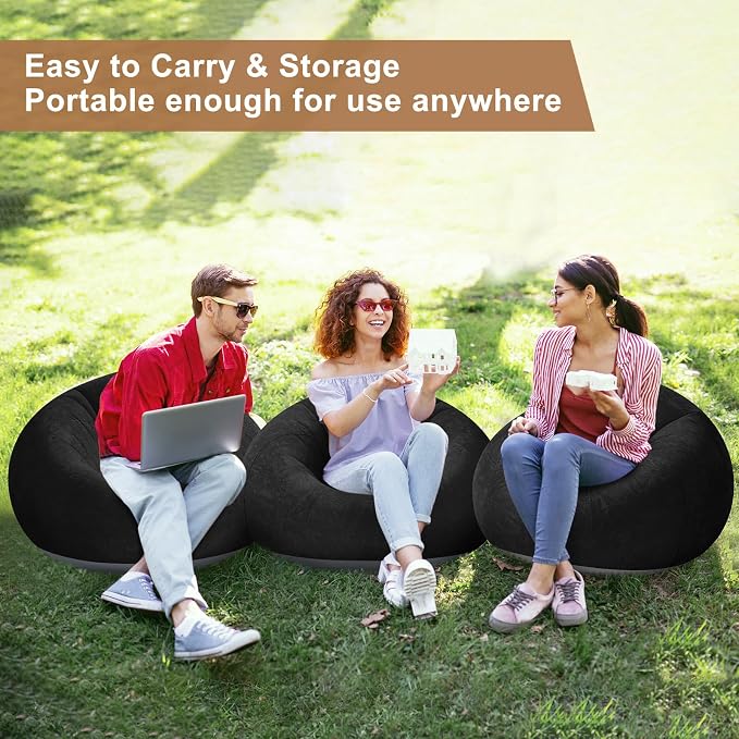 Realspring 6 9 12 Pcs Inflatable Bean Bag Chairs - Image 5