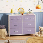WLIVE Dresser for Bedroom with 8 Drawers, Wide Fabric Dresser for Storage and - Image 8