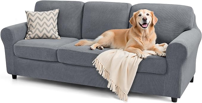 SUBRTEX 7 Pieces Stretch Sofa Slipcover Sets Couch Cover Sets Backrest Cushion by Subrtex