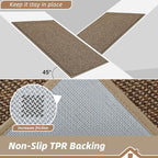 BEQHAUSE Kitchen Runner Rugs 24"x96", Kitchen Mats - Image 4